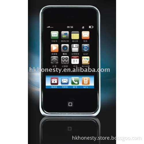 quad band mobile phone with 3.0 inch touch screen